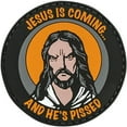 thumbnail image 1 of Voodoo Tactical VDT07-0814000000 2.5 in. Jesus Is Coming & Hes Pissed Rubber Patch, 1 of 1