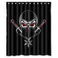 thumbnail image 1 of WOPOP Ninja Skull Shower Curtain 60x72 inches, 1 of 1