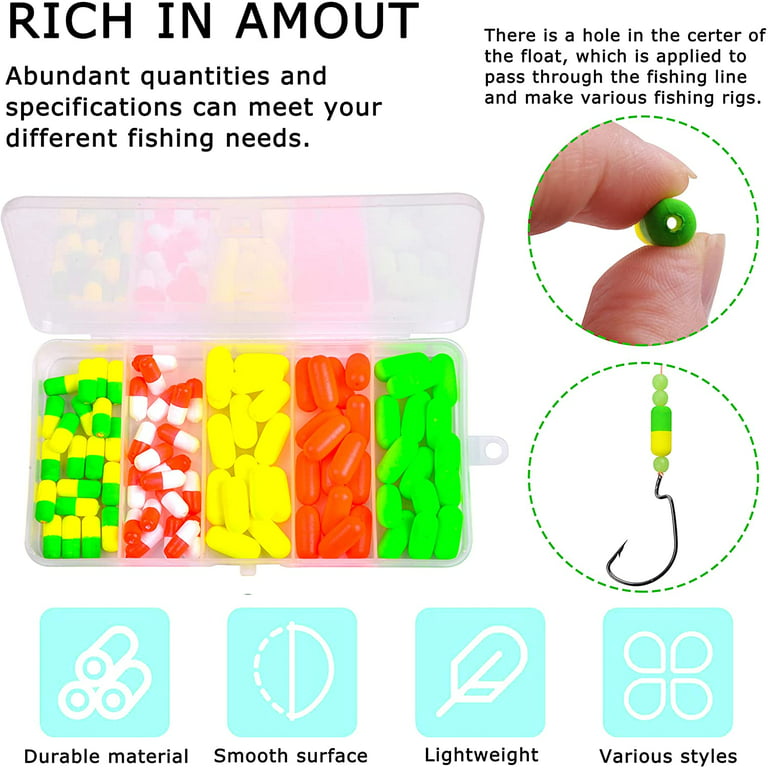  Floats Foam Fishing Rig Floats Pompano Rigs Snell Floats Fly  Fishing Strike Indicators Floats Bright Color Pompano Floats for Trout  Catfish Walleye (100pcs) : Sports & Outdoors
