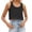 Black, variant on Basic Tank Tops for Women Vintage Solid Color Womens Summer Tank Tops Adjustable Slim Fit Crew Neck Sleeveless Womens Camisole Undershirt Basic Tanks Top