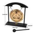 thumbnail image 3 of DPTALR Zen Art Brass Feng Shui Desktop Gong For Home Office Table Decor Collectible Figurines, 3 of 9