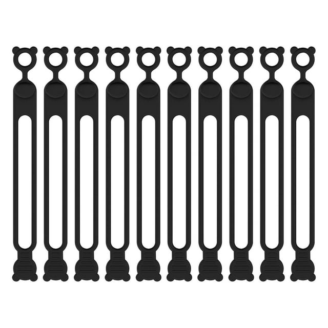 Yhmxh Electronics Computer Accessories Gaming Accessories Silica Gel Data Cable Storage Cable Organizer Winding Device Bundling Tie Power Cord Home Self Fastening Sorting Sealing Bag Rope
