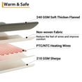 thumbnail image 4 of Festisoul Electric Blanket Queen Size Dual Control, 84"×90" Thick Tufted Sherpa Heated Blanket with 10 Heat Levels and 10 Time Settings, Machine Washable Fast Heating Blanket, Pink, 4 of 10