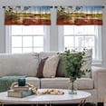 thumbnail image 5 of LALILO Kitchen Curtain Valance National Park Western Australia Rod Pocket Window Curtain 52"x 18" Set of 2, 5 of 7
