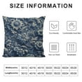 thumbnail image 5 of GOSMITH  Throw Pillow Covers Damask Seaweed Floral Cobalt Blue Nouveau Decorative Square Pillowcases Cushion Cover, 5 of 5