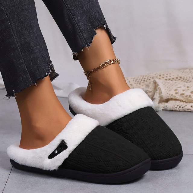Chaussons d'Intérieur Chauds pour Femmes Chaussons Respirants Chaussons d'Hiver pour Dames Chaussons Douillets Chaussures d'Intérieur Chaussons d'Intérieur Chauds pour Femmes