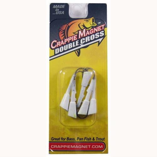 LELAND LURES Leland Crappie Magnet Replacement Heads 5ct 1/32oz White CMRH-32WH