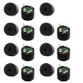 thumbnail image 1 of 15 piezas de zumbador electrónico estéreo pasivo de alto decibelio de 2 terminales DC 5V 12 x 8.5mm, 1 of 1