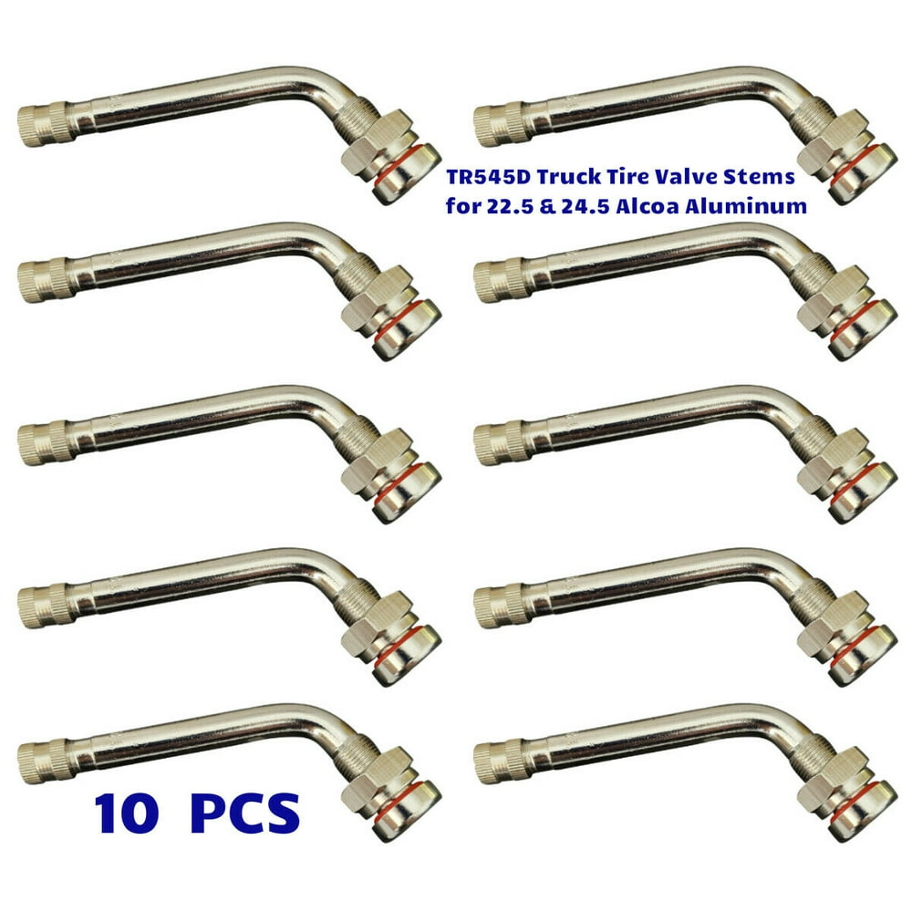 10 Kits TR545D Truck Tire Valve Stems for 22.5 & 24.5 Alcoa Aluminum