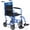 Blue, variant on Invacare Transport Wheelchair w/19" Seat, Lightweight Foldable Chair, Swing Footrests - Blue