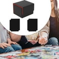 thumbnail image 2 of BELOVING Card Deck Box Premium Container Portable Protection Display Playing Card Box Plaid Black Red, 2 of 10
