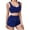 A11-Blue, variant on QATAINLAV Black Women's Plush 2 Piece Outfits Casual Sleeveless Crop Tops and Shorts Lounge Pajamas Sets