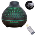 thumbnail image 1 of Difusor de aroma de 400 ml, humidificador de aire, lámpara de fragancia ultrasónica, difusor eléctrico de atomización con 7 colores LED, humidificador de aceites esenciales para el hogar, yoga,, 1 of 8