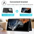 thumbnail image 6 of Compatible with Samsung Galaxy S22 Ultra Case, Classic Wallet Case, Lanyard Wrist Strap with Kickstand PU Leather Card Holder Protective Cover for Samsung Galaxy S22 Ultra,Black, 6 of 6