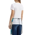 thumbnail image 3 of Naloa 1Pack Adjustable Bib Apron Waterdrop Resistant Cooking Kitchen Aprons for Women Men Chef, Beach Print, 3 of 5