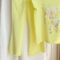 thumbnail image 5 of UAYOTSE Girls Summer Two Piece Set with Ruffled Sleeve Vest and Flared Pants Cartoon Print Breathable Cotton Childrens Clothing,Sizes 7-8 Years, 5 of 6