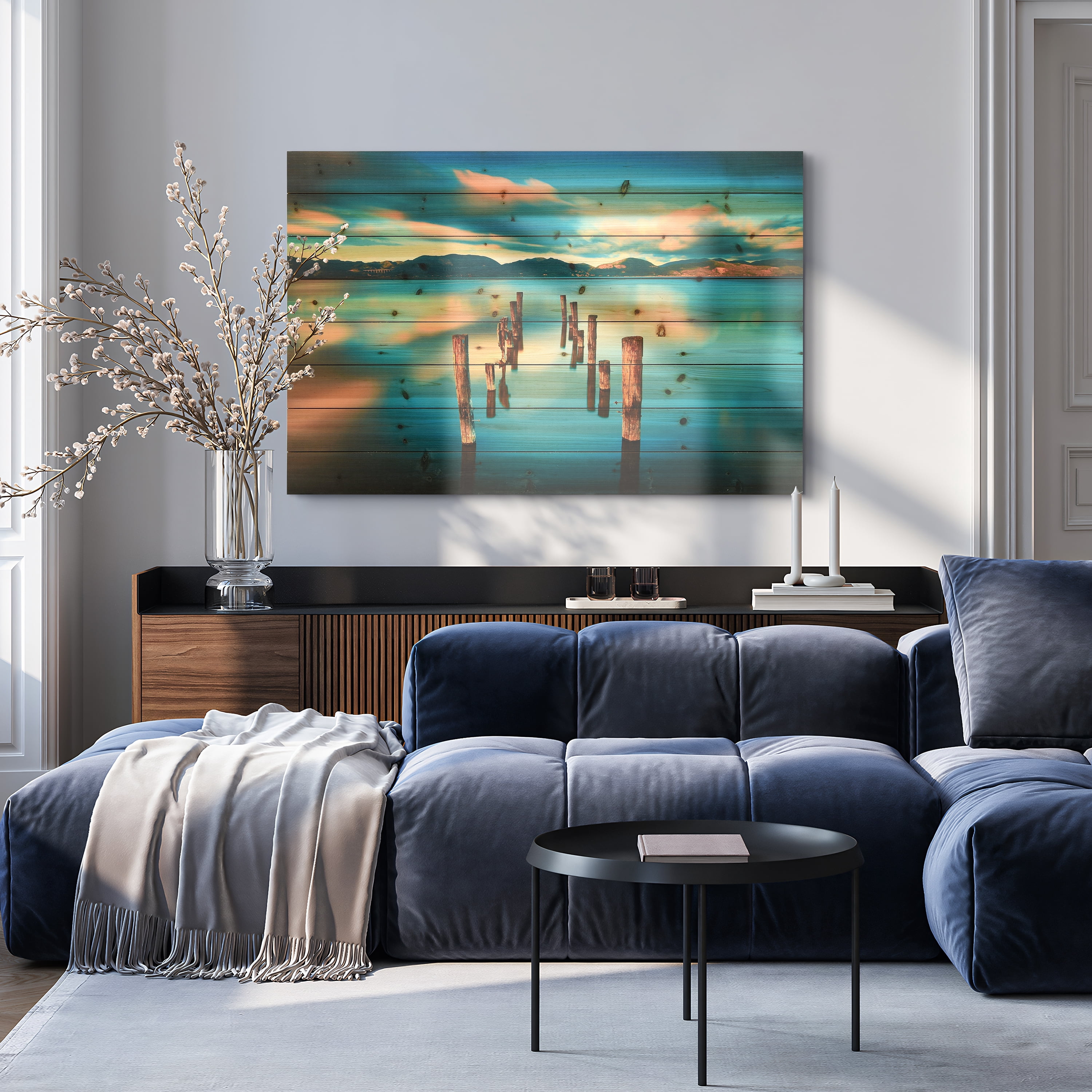 Empire Art Direct Evening Light Print on Solid Wood Wall Art, 30" x 45", Ready to Hang