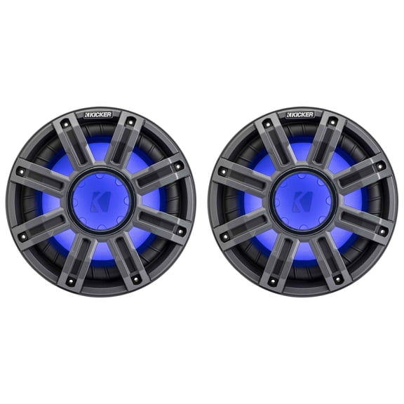 Kicker (2) 51MWF104 - MWF 10-Inch Premium Marine Subwoofer (free-air) 4-ohm Bundle