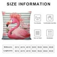 thumbnail image 5 of GOSMITH  Beautiful Flamingo Set of  Pillow Covers  Cushion Case Outdoor Sofa Throw Pillows Cover for Couch Living Room Bed Indoors Home Decor, 5 of 5