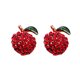 thumbnail image 1 of Cute Radish Earrings Cherry Earrings Red Stud Earrings Set for Women Girls S925 Silver Stud Earrings for Women Earrings with Soft Ear Studs Fine Jewelry for Parties and Holidays, 1 of 2