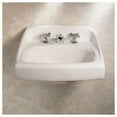 thumbnail image 2 of American Standard Lucerne Wall Hung Bathroom Sink with Single Faucet Hole in White, 2 of 2