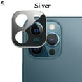 thumbnail image 3 of PULLIMORE 3 Pack Camera Screen Lens Protectors for iPhone 12 Pro Max Anti-Scratch Case Friendly Full Cover Tempered Glass Lens Screen Protector (Silver), 3 of 9