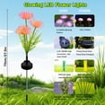thumbnail image 6 of Solar Garden Lights, Solar Flowers Lights with Glowing Flowers & Stems, Garden Decoration Solar Lights Outdoor Waterproof, Solar Landscape Lights for Patio Yard Decor, Gift for Woman (2Pack Purple), 6 of 6