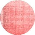 thumbnail image 1 of Ahgly Company Indoor Round Abstract Red Contemporary Area Rugs, 8' Round, 1 of 4
