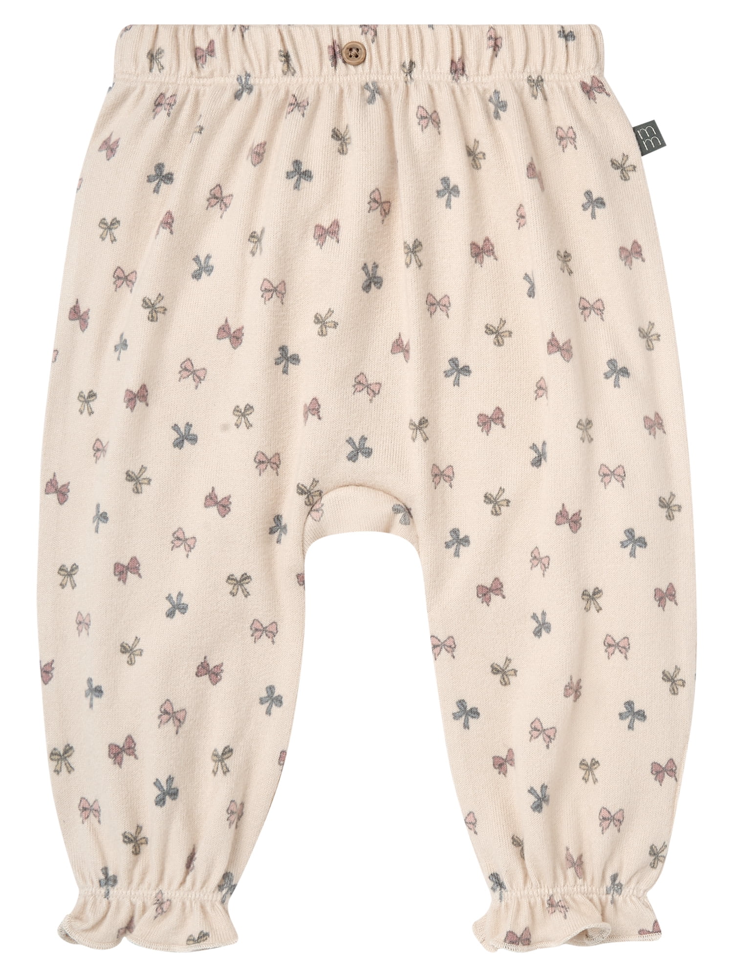 Modern Moments by Gerber Baby Girl Mock Placket Top and Pant Outfit Set, 2-Piece, Sizes 0/3 Months - 24 Months