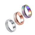 thumbnail image 1 of Here's a refined and appealing product description for your **3pcs Colorful Rotating Stainless Steel Unisex Rings Set**:\n\n \n\n### 🌈 3 Pack Colorful, 1 of 3