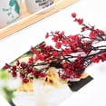 thumbnail image 3 of Zukuco 6PCS Artificial Flowers Fake Silk Real Touch Babys breath DIY Floral Bouquets Decor Wedding Party Decoration Arrangements, Red, 3 of 8