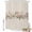 Thistle Pink Beige, variant on Shower Curtain Pink Flowers Leaves Shower Curtains for Bathroom Decor, Waterproof Polyester Shower Curtain Set with Hooks, Small Stall Size 36" x 72" Linen Background