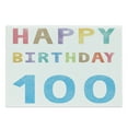 thumbnail image 1 of 100th Birthday Cutting Board, Very Old Grandparents Birthday Worn Abstract and Vintage Wish Party Image, Decorative Tempered Glass Cutting and Serving Board, Large Size, Multicolor, by Ambesonne, 1 of 1