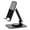 Black, variant on Cell Phone Stand Adjustable，Swivel Phone Stand with 360 Rotating Base,Aluminum Foldable Desktop Holder Compatible Compatible with All Models of Mobile Phones, ipads, Tablets (4-11 Inches)