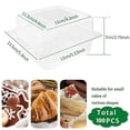 thumbnail image 2 of 100Pcs Square Cheesecake Boxes Slice Cake Box Triangle Pie Holders Cake Boxes Cupcake Slice Container For Bakery Party Wedding, 2 of 5