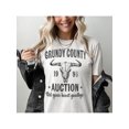 thumbnail image 1 of Grundy County Auction Vintage Inspired Concert Tee, Unisex Cotton Round Neck Tee with Graphic Printed Design, 90s Country Music, Western Boho Retro Style Tee, 1 of 7