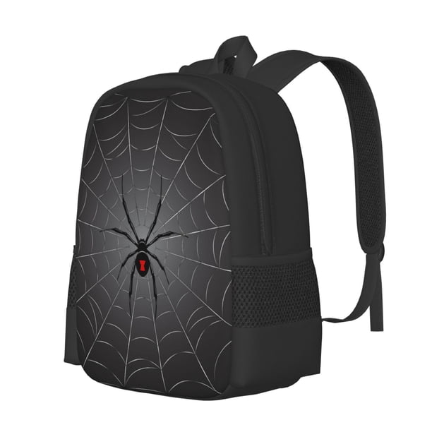 Balery Black Spider On Web Mochila para hombre y mujer - Tela Oxford 600D resistente - Gran capacidad, resistente al agua, ideal para la escuela, viajes y senderismo