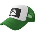 thumbnail image 1 of Gay Bear Pride Paw Mesh Back Trucker Cap Baseball Cap, 1 of 8