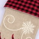 thumbnail image 4 of Calcetín de Navidad Adornos de Navidad Rojo Negro A cuadros Ciervo Calcetín de Navidad Árbol de Navidad Colgante Bolsa de regalo Bolsa de regalo BR Rojo Verde, 4 of 5