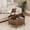 Walnut-Lift Top, variant on Brafabhome Round Lift Top Coffee Table with Storage, 31.5" Flip-top Fluted Cocktail Table, Mid-Century Modern Center Table for Living Room | Natural