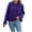 Purple, variant on Karight Womens Sweaters Long Sleeve Button Down Winter Open Front Crewneck Chunky Cardigan Sweaters for Women