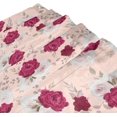 thumbnail image 3 of FREEAMG Shower Curtains Maroon Roses Curtain, Waterproof Fabric Decor Shower Curtains for Bathroom Set with 12 Hooks, 66” x 72”, 3 of 6