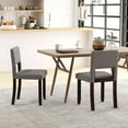 thumbnail image 4 of Costway Wooden Dining Chair Set of 2 with Acacia Wood Frame Padded Seat & Back Home, 4 of 10