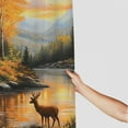 thumbnail image 3 of Patifu Deer Cabin River Bathroom Shower Curtain Set 100% Polyester Washable Shower Curtain with Hooks 36"x72, 3 of 7