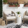 thumbnail image 5 of Mina Victory Aloha Indoor/Outdoor Black White 6" x 20" Throw Pillow, 5 of 9