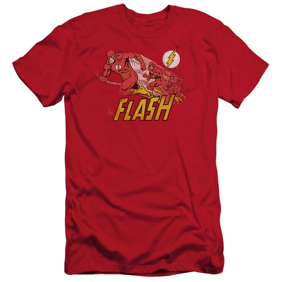 Dc Flash - Crimson Comet - Slim Fit Short Sleeve Shirt - Large