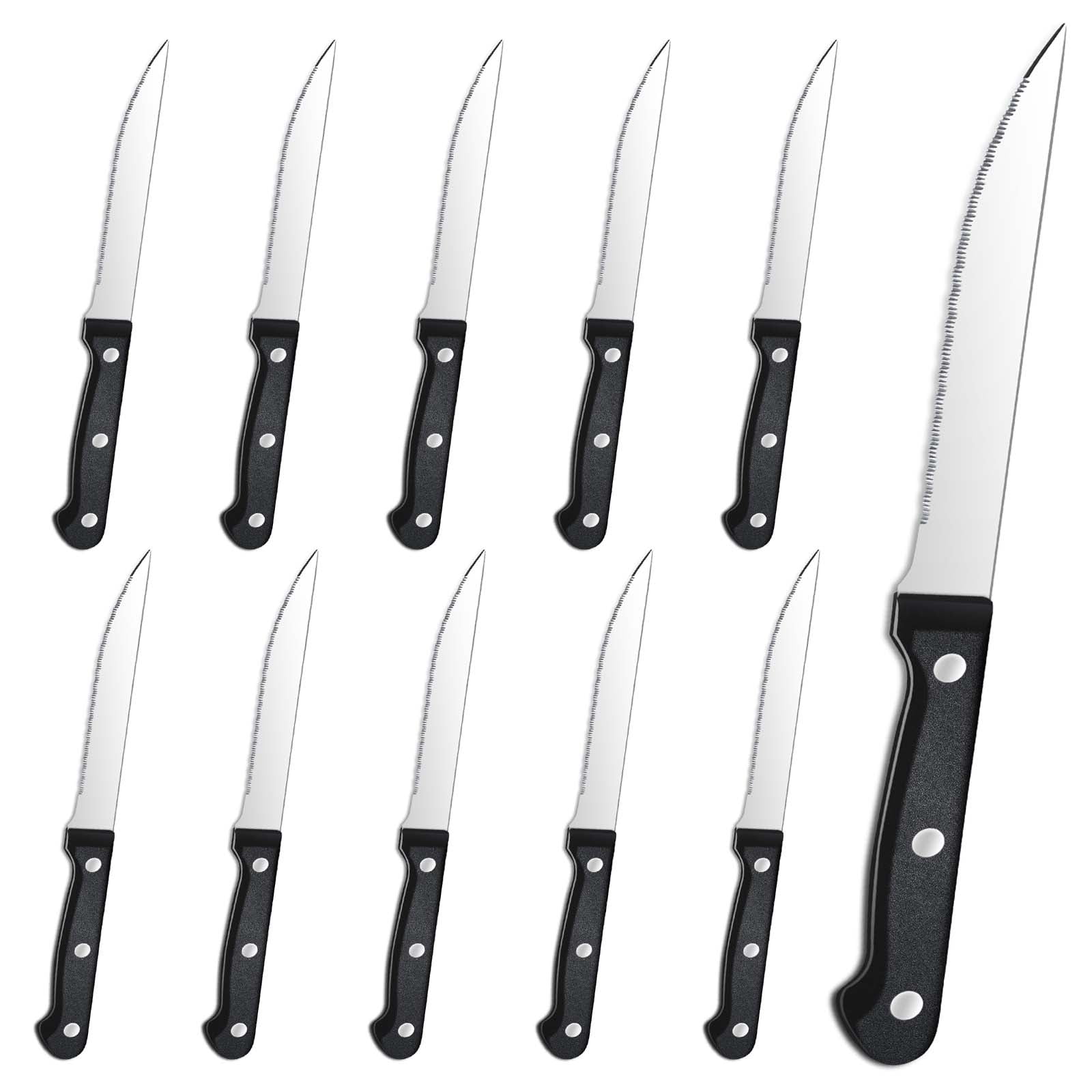 Bestdin Steak Knives, 10 Pieces 4.5" Long Blade Stainless Steel