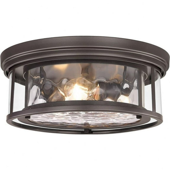 3 Light Flush Mount in Transitional Style-6.25 inches Tall and 16 inches Wide-Bronze Finish Bailey Street Home 372-Bel-4619923