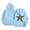 Sky Blue, variant on XIAONU Womens Hoodies Y3K Panthera Pardus Star-Patterned Trendy -Lined Hooded Sweatshirt Long-Sleeve Pullover Streetwear Hoodie Sportswear