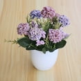 thumbnail image 4 of Travelwant Artificial Hydrangea Bouquet with Small Vase Fake Silk Variety Flower Balls Flowers Decoration for Table Home Party Office Wedding, 4 of 7